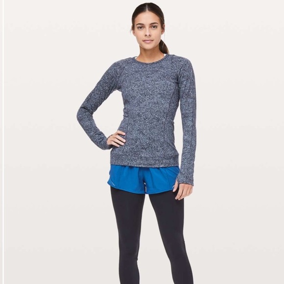 Lululemon 10 Cypress Kiss Long Sleeve in Fusion Jacquard Black Violet Viola - Picture 2 of 11